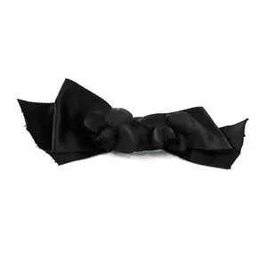 CHANEL | Accessories | Chanel Elegant Black Satin Hair Bow  display picture 1